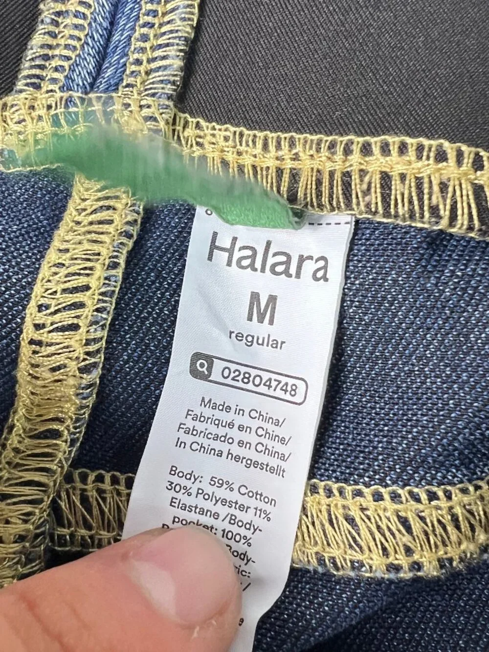 Halara Flex Jeans Women's 27x29* High Rise Boot Cut Blue Stretch Denim Tag M